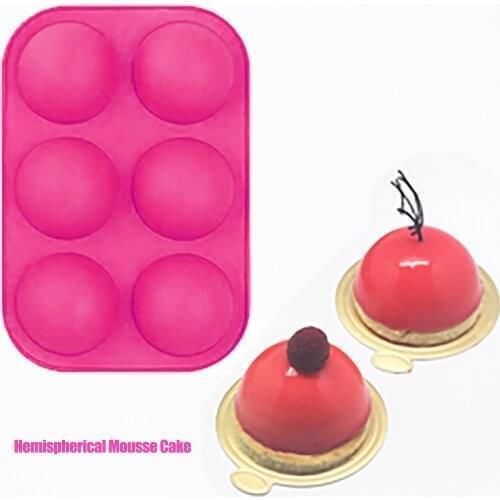 3D Half Ball Shape Candle Mold Silicone Mold DIY Aroma Plaster Craft Mould Small Candle Resin Baking Molds Home Decor 1/2/3pcs