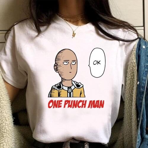 Anim One Punch Man Printed T Shirts Harajuku Hip Hop T-shirt Summer Breathable Tees Vintage Clothes Causal Short Sleeve Tops