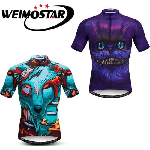 Weimostar Short Sleeve Cycling Jersey tops Men Riding Road MTB Bicycle Clothing Shirts quick Dry Ropa ciclismo Bike Jerseys