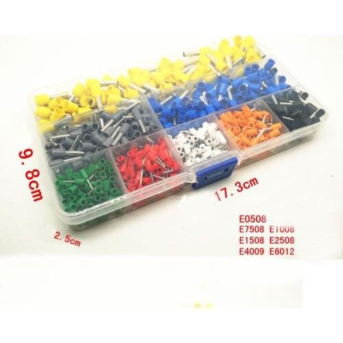 Needle Type Insulation Terminal European Tube Terminal Suit 0.5 11.5 2.5 4 6 Square 1packing