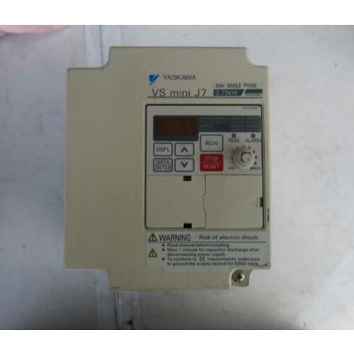 Inverter CIMR-J7AAB0P7 0.75KW 1PH 220V , Used one , 90% appearance new , 3 months warranty , fastly shipping