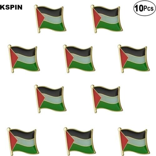 Palestine Flag Lapel Pin Flag badge Brooch Pins Badges 10Pcs a Lot