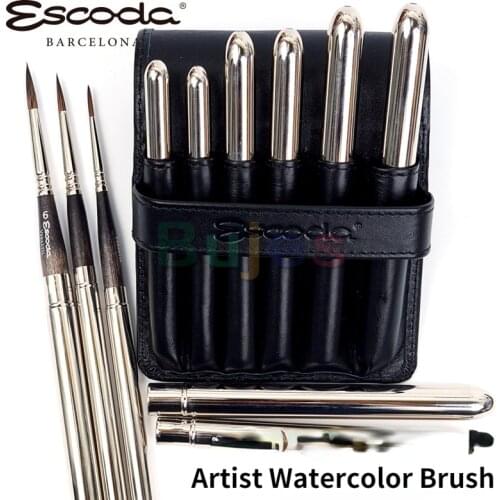 Spain ESCODA Round Head Watercolor Brush, Travel Brush,VERSATIL Artificial Mink 1548 Series Oil Brush,Art Supplies for Painting