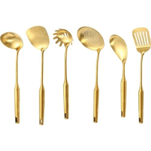 Kitchen Cooking Tools-Stainless Steel Spatula Soup Spoon Large Colander Handle Cooking Shovel Kitchen Cooking