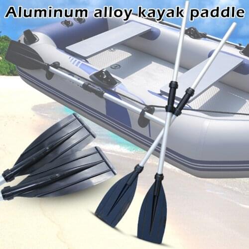 Hot 2 PCS Telescoping Paddle Aluminum Alloy Paddles Round Grip Boat Kayak Raft Mini Telescopic Paddle DO2