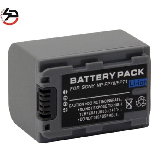 LPD 7.4v 1250mah Replacement Camera Battery for Sony NP-FP50 NP-FP70 NP-FP71 NP-FP90 ACC-TCP5 BC-V500 DCR-HC16 HDR-HC3