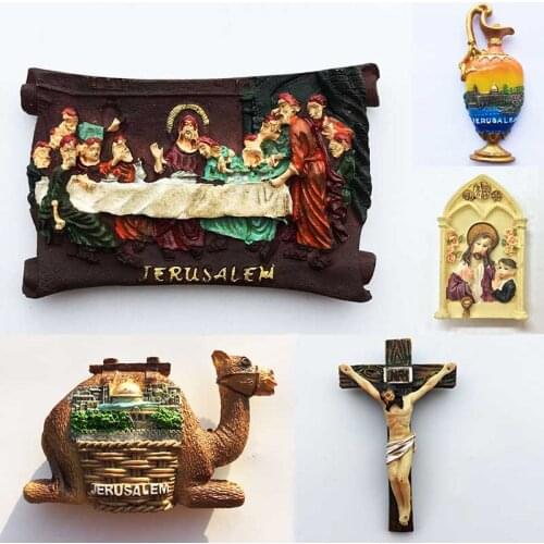 Middle East Palestine Jerusalem Fridge Magnet Riding Camel Arab Mens Refrigerator Magnetic Stickers Home Decoration Idea Gifts