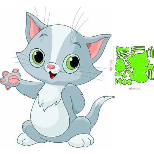 Metal Cutting Dies Animal cat DIY Scrapbooking Paper Cards Decorative Craft Embossing