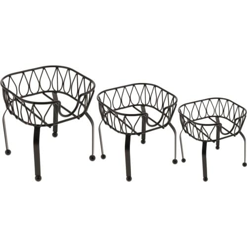 Metal Organizer Round Stand for Jars Cans Home Kitchen Container