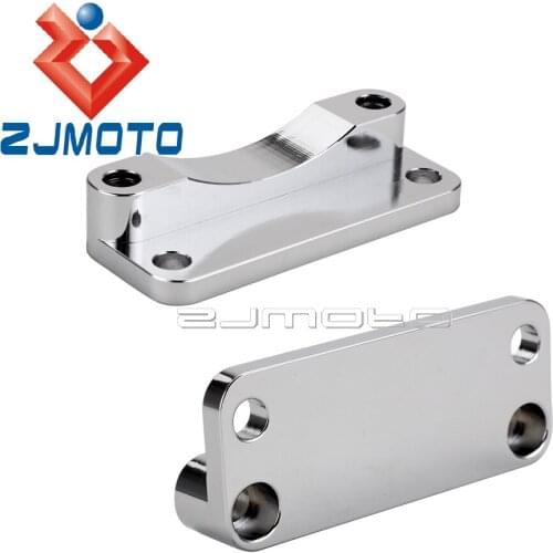 Motorcycle Chrome 21" Tire Front Fender Relocator Kit Custom For Harley Electra Glide FLHX FLHT FLHR 2003-2013