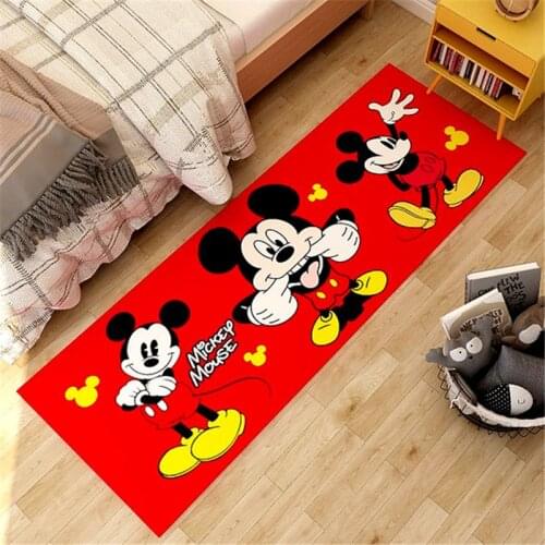 Cartoon Non-Slip Mickey Minnie Kids Playmat Floor Mat Room Mat Entrance Doormat Bath Mat Carpet Laundry Room Decor Balcony Rug