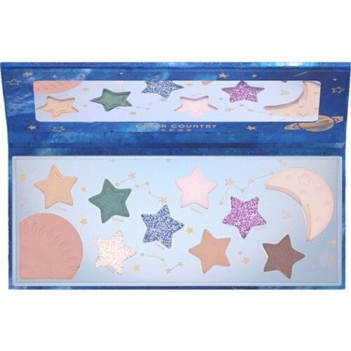 Color Country Lost Astronaut 10 Colors Multi-Eye Shadow Durable Waterproof Natural Makeup Palette Cosmetic Makeup Pallete