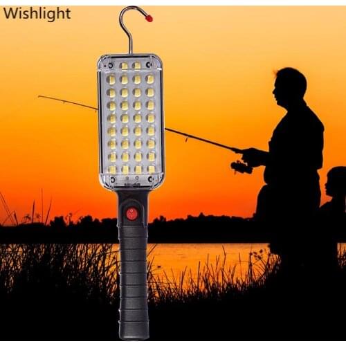 Portable Night Lamp 34 LEDs COB Work Light Usb Rechargeable Magnetic Lantern Flashlight Lantern for Camping Night Fishing