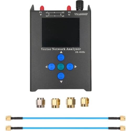 New 6GHz Handheld Vector Network Analyzer VNA6000P 1MHz-6000MHz VNA Analyzer With Battery