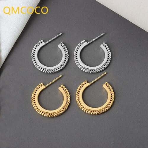 QMCOCO Women's Gold Earrings
