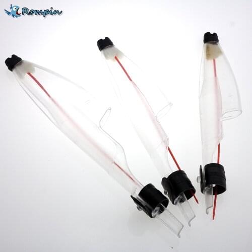 Rompin 1pcs Transparent Fishing Rod Cap Pole Protection Caps Guide Hood Sea Rod Hat Plastic Fishing Tackle Accessories