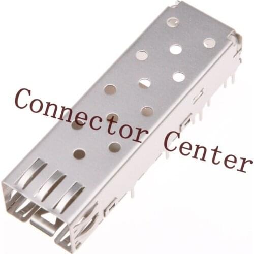 SFP Cage Connector Assembly Press SFP Single Port DIP
