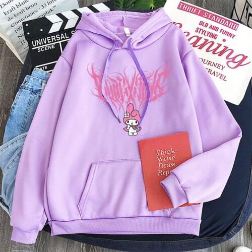 2021 new melody Japanese hoodies cute series female casual all-match multicolored sweatshirts hoodies clothes for teens