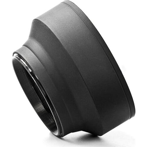 52mm 3-Stage Collapsible Rubber Lens Hood For Canon 50/1.8 18-55 50/1.8D
