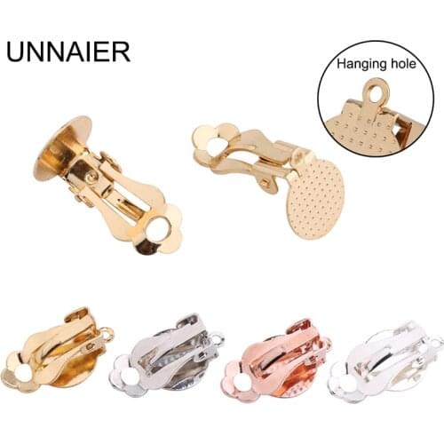 10piece Frog ear clip material 10mm round patch no pierced clip earrings painless earrings conversion ear clip converter