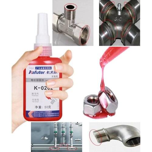 Upgrade50G 1pc Screw Glue Thread Locking Agent Anaerobic Adhesive 243 Glue Oil Resistance Fast Curing Hot Sale Metal ThreadGlue