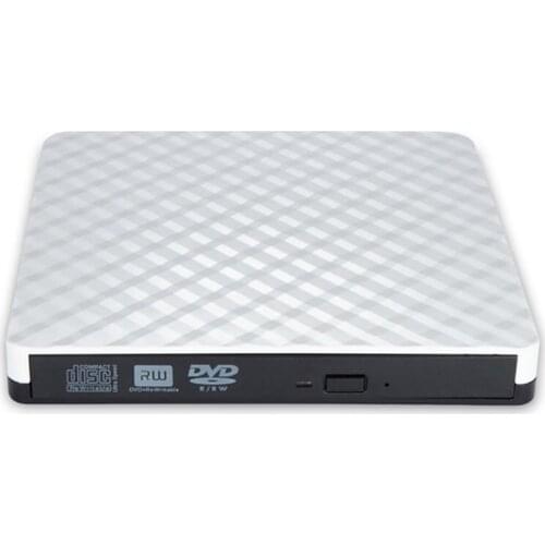 HOT-PC Laptop External USB 3.0 DVD RW CD Writer Portable Optical Drive Burner Reader Player Tray Portable Drive Burner
