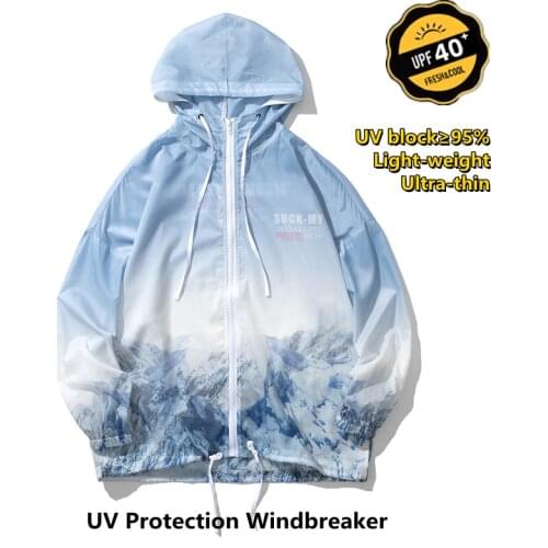 Mens Summer Sun Protection Windbreaker Jacket Womens Windbreaker Outerwear Streetwear Ropa Veste Sudaderas Hombre Sweatshirts