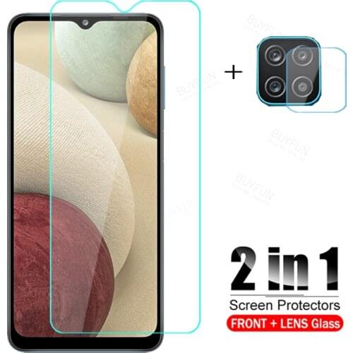 2in1 Tempered Glass for Samsung Galaxy A12 A32 A42 A52 A72 5G Glass Camera Lens Film For SamsungA12 SumsungA 12 Protective Glass
