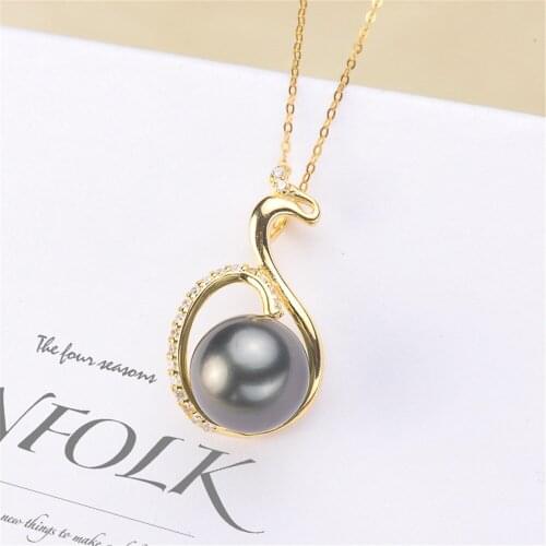 Factory Wholesale Real Solid S925 Sterling Silver Accessories DIY Jewelry Making Pearl Pendant For Women Charm Gift
