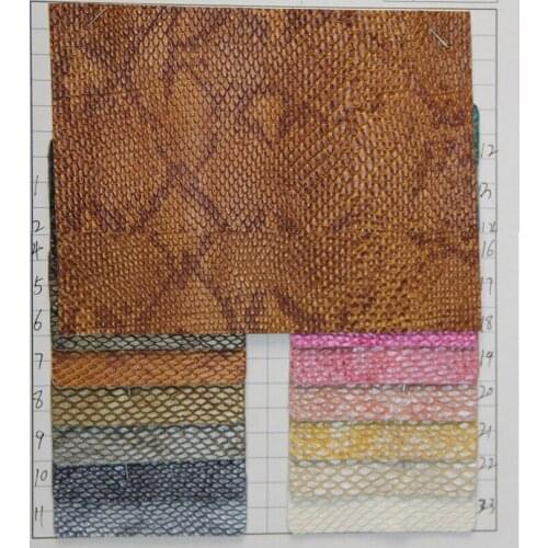 Snake Print PU leather wholesale / Serpentine synthetic leather for luggage bags/ factory wholesale/ free shipping