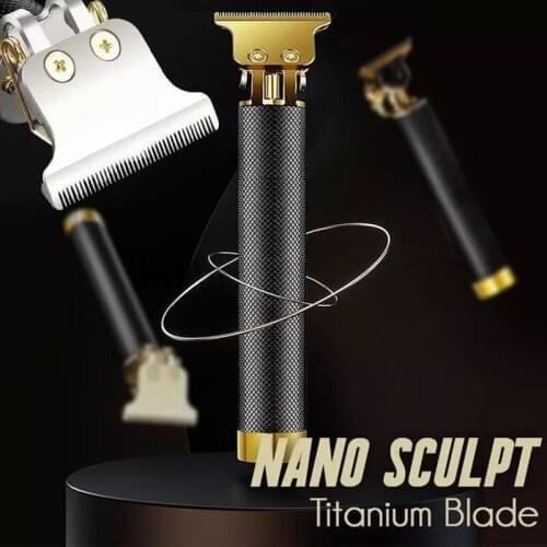 1 Pcs Cordless Hair Trimmer T9 Hair Clipper Professional Barber Shaver Trimmer Beard 0mm Men Hair Cutting Machine for Men Mower