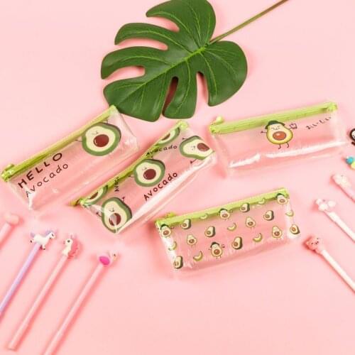 1 Pcs Pencil Case Avocado School Pencil Box Pencil case Pencil Bag School Supplies Stationery Pen Cases
