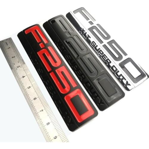 10pcsxABS Plastic F-250 F250 XLT F-250XLT F250XLT Super Duty Car Sticker Emblem Badge Embleme Emblema