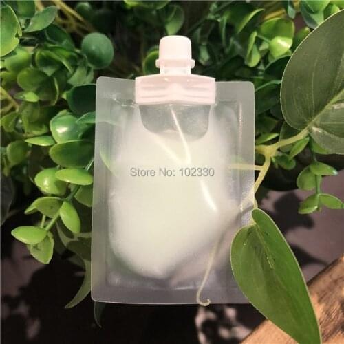100pcs 5ml Sample Liquid Plastic Spout Bag Translucence Cream Lotion Packaging Pouches For Cosmetic Makeup Premium Giveaway