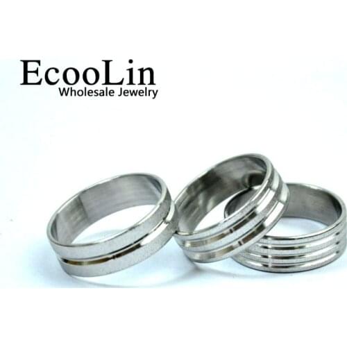 30Pcs Fashion Retro Scrub Stainless Steel Rings For Women and Men Wholesale Jewelry Mixed Bulks Lots LB044