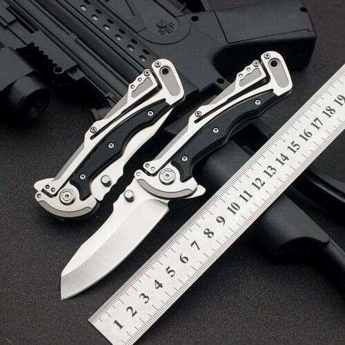5190 8CR13MOV steel G10 folding knife outdoor camping survival hunting kitchen fruit knife EDC tool
