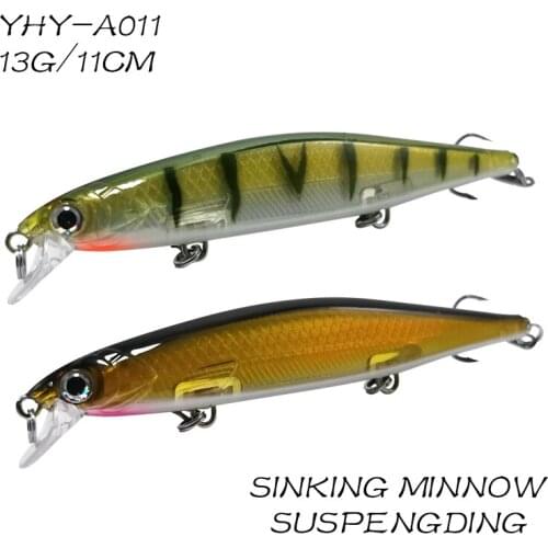 7pcs/set Fishing Lures Minnow 110MM 13G Triple Hook Jigging/Casting Bait