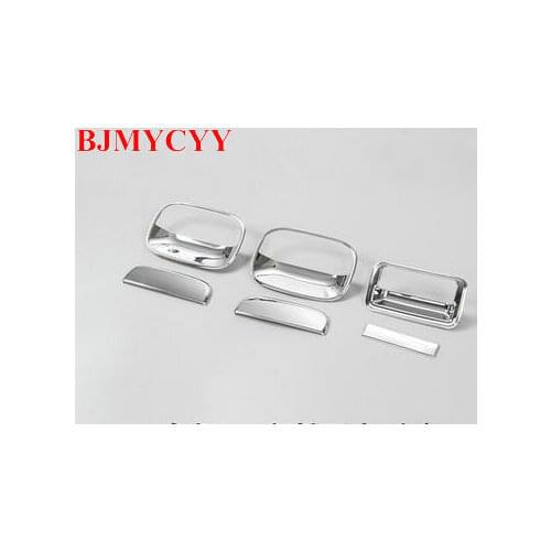 BJMYCYY 6PCS Car Styling High Quality Rear Trunk ABS Door Handle Cover Sticker For Suzuki Jimny Car Accessories Decoration