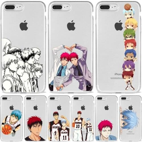 Kuroko No Basket Anime Case For Apple iphone 12 Mini 11 Pro Max XS XR X 8 7 6 6S Plus SE2020 Clear Soft transparent Phone Coque