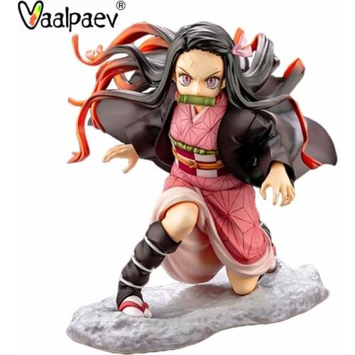 Demon Slayer Nidouko Box Anime Action Figure Doll Toys Face Replaceable PVC GK Kimetsu No Yaiba Sister Japanese Adult Girl Scale