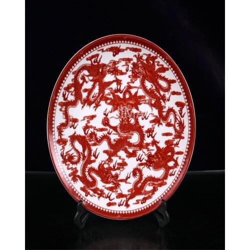 China Porcelain Hand Painting Dish Elaborate Crafts Home Decoration#14