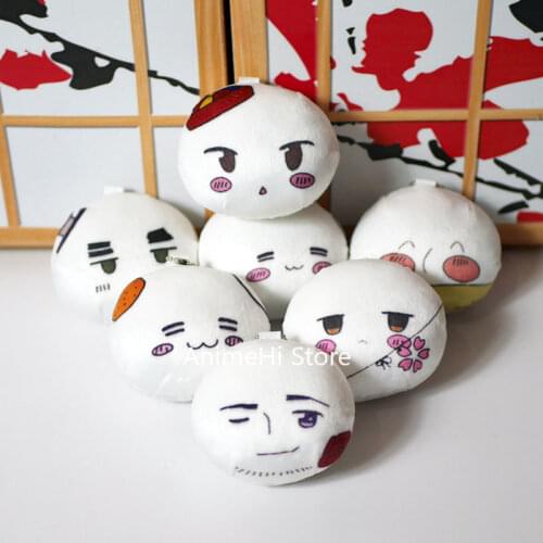 Hetalia Axis Powers Plush Toy UK USA Prussia Italy Russia China Japan France Bag pendant Cosplay Doll 7cm for Gift