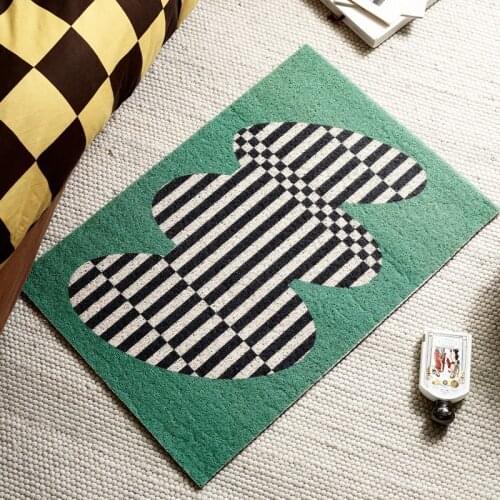 Colorful Hallway Mat PVC Cuttable Entrance Rug Carpet Area Anti Dust Floor Pad Doormat Nordic Aesthetic Home Decor 50x80cm