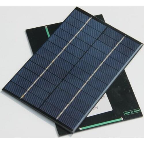 Hot 4.2W 12V Mini Solar Cell Solar Module Polycrystalline DIY Solar Panel System 200*130*3MM 2PCS/Lot High Quality Free Shipping