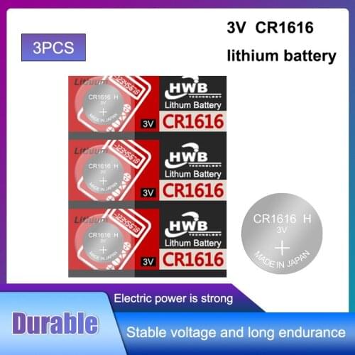 3Pcs/lot For maxell CR1616 DL1616 ECR1616 LM1616 1616 3V Lithium Batteries Cell Button Coin Battery Suitable Supports Watch
