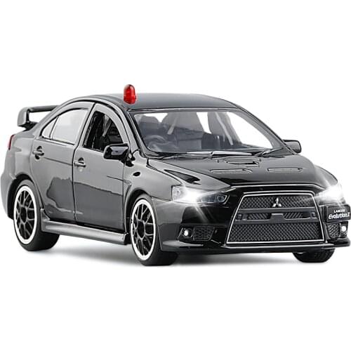 1/32scale Mitsubishi Yishen EVO Tenth Generation Six Doors Simulation Alloy Model Collectible Decoration Gift Display Hot Toys