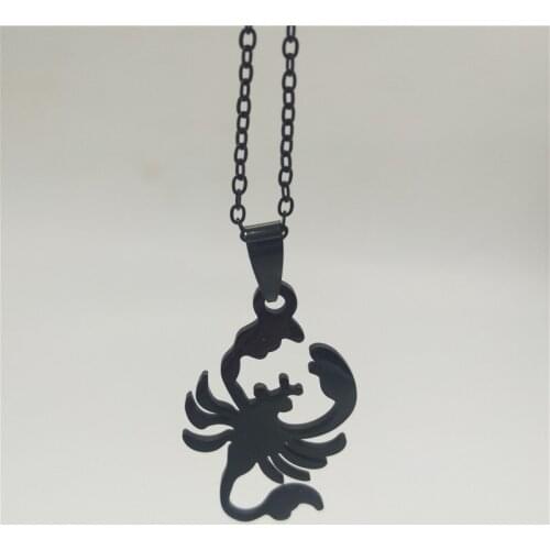 Fashion Stainless Steel Mens Necklace Scorpion King Clavicle Chain Lobster Plus Long Chain Charm Pendant Necklace Jewelry