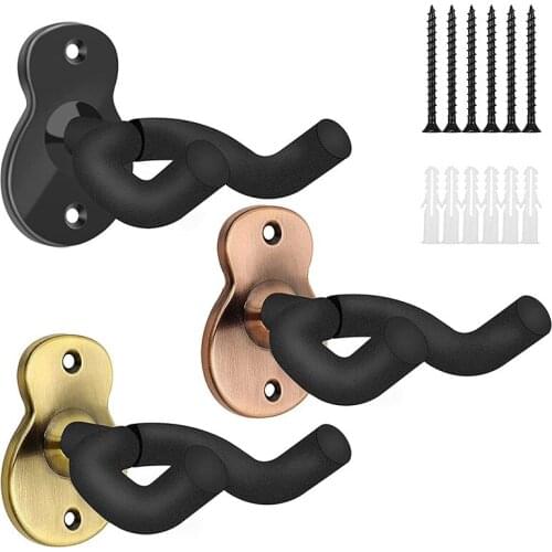 New 3Pcs Guitar Wall Mount Holders Guitar Stand Guitar Wall Mount Hanger for Acoustic Electric Classical Bass Guitar,Violin