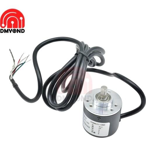New Encoder 600P/R Incremental Optical Rotary 600 Pulse /R 360 Pulses /R AB 2 Phase 6mm Shaft Encoder DC 5V-24V For Racing Robot