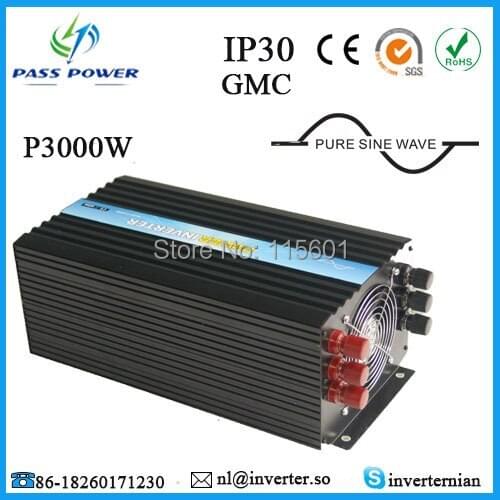 One year warranty, off grid single phase inverter pure sine wave, 3000w dc ac inverter 12v 220v
